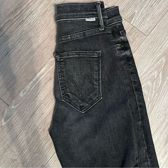 MOTHER Women's Straight Leg Jeans - Dark Blue - Picture 13 of 16